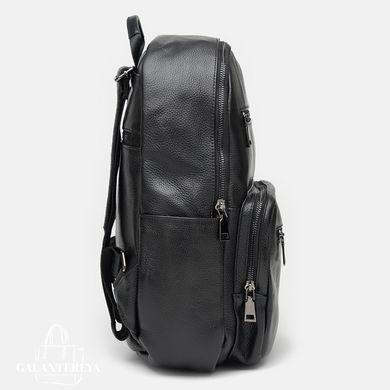 Рюкзак чоловічий шкіряний Borsa Leather K12626-black