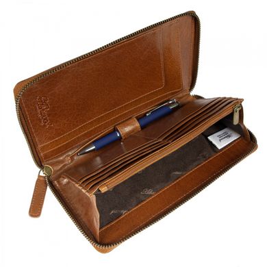 Гаманець чоловічий шкіряний (портмоне для подорожей, тревелер) Ashwood TW01