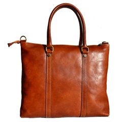 Мужская кожаная сумка-портфель Italian fabric bags 2121