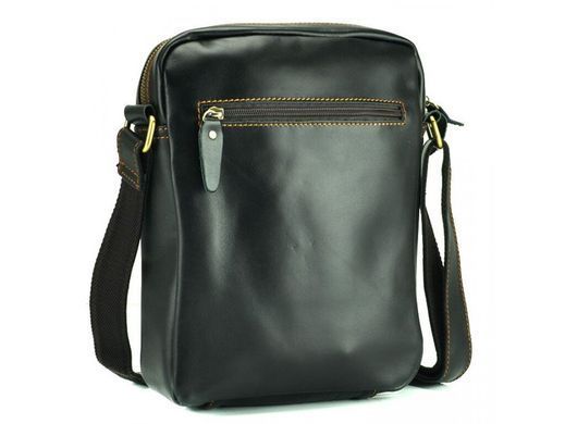 Мужской кожаный мессенджер Tiding Bag NM15-1783A-1 черный