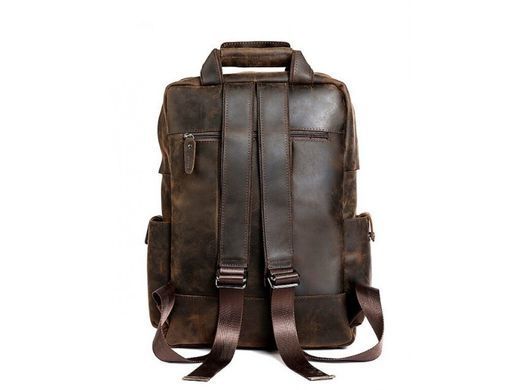 Чоловічий шкіряний рюкзак Tiding Bag t3081DB коричневий