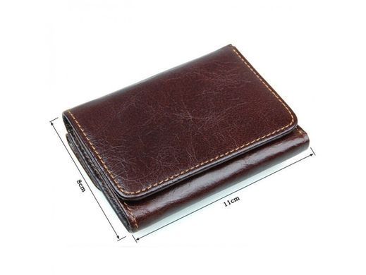 Портмоне мужское кожаное Tiding Bag R-8106Q коричневый