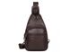 Сумка слинг мужская (однолямочный рюкзак) кожаный Tiding Bag 8509 2