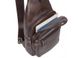 Сумка слинг мужская (однолямочный рюкзак) кожаный Tiding Bag 8509 5