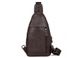 Сумка слинг мужская (однолямочный рюкзак) кожаный Tiding Bag 8509 4