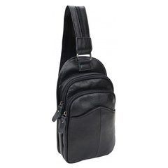 Мужской кожаный мессенджер Borsa Leather 1ta1003m-black черный