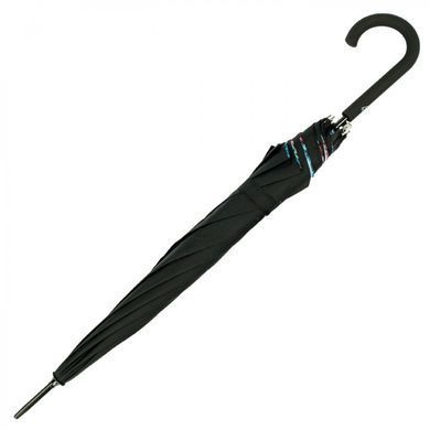 Зонт-трость женский полуавтомат Fulton Bloomsbury-2 L754 Black, flowers (Черный, цветы)