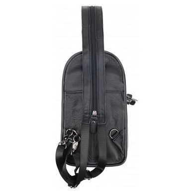 Мужской кожаный мессенджер Borsa Leather 1ta1003m-black черный