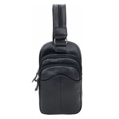 Мужской кожаный мессенджер Borsa Leather 1ta1003m-black черный