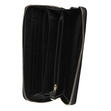 Женский кожаный кошелек Keizer K15201-black черный