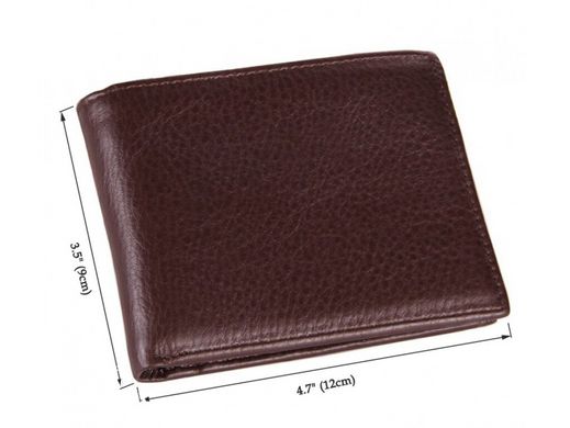 Мужское кожаное портмоне Tiding Bag 8055C коричневый