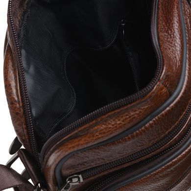 Сумка через плечо мужская кожаная Borsa Leather K18490-brown