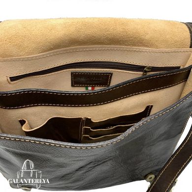 Мужская кожаная сумка через плечо Italian fabric bags