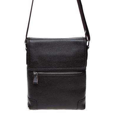 Мужской кожаный мессенджер Borsa Leather k10013-brown коричневый