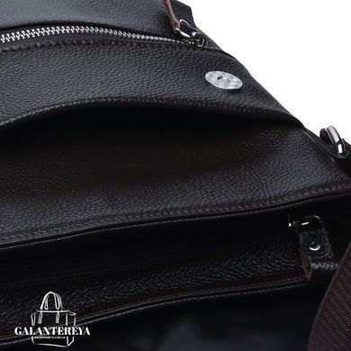 Мужской кожаный мессенджер Borsa Leather k10013-brown коричневый