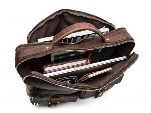 Кожаная мужская сумка для ноутбука Bexhill BX8001C коричневый