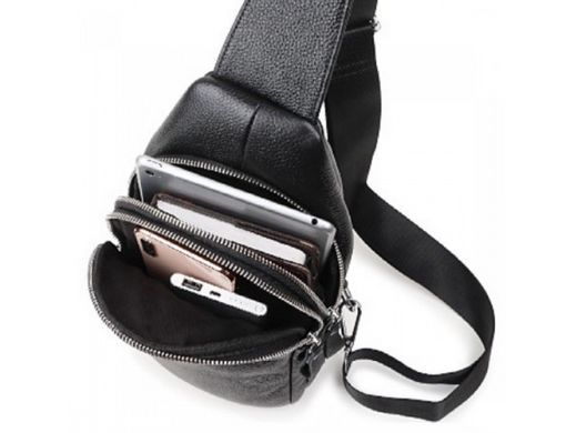 Сумка слинг мужская кожаная Tiding Bag FL-A25F-8803A