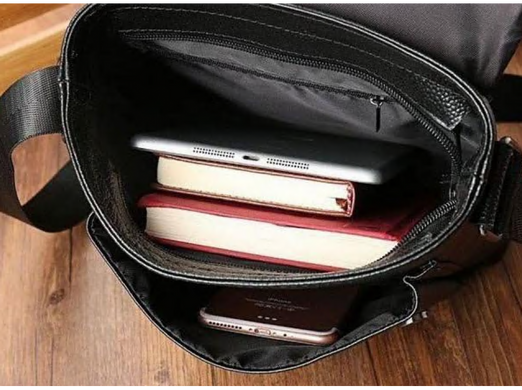 Мужской кожаный коричневый мессенджер Tiding Bag A25-1278C