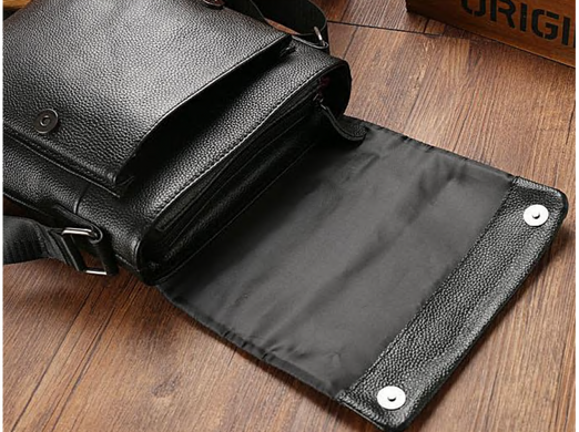 Мужской кожаный коричневый мессенджер Tiding Bag A25-1278C