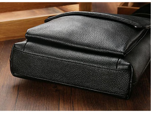 Мужской кожаный коричневый мессенджер Tiding Bag A25-1278C