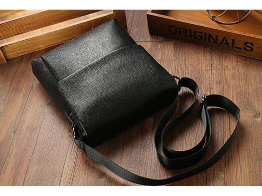 Мужской кожаный коричневый мессенджер Tiding Bag A25-1278C