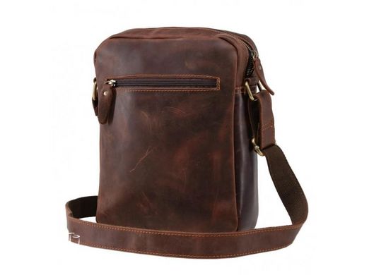 Мужской кожаный коричневый мессенджер Tiding Bag NM15-1783B