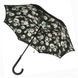 Зонт-трость женский полуавтомат Fulton Bloomsbury-2 L754 Black, flowers (Черный, цветы)