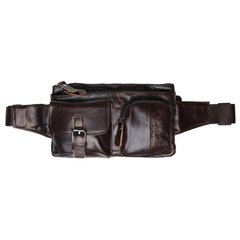 Чоловіча шкіряна сумка Keizer k1886-dark brown коричневий