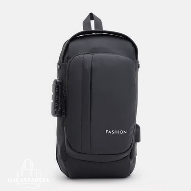 Сумка-слинг через плечо мужская Monsen C1BLH626bl-black черная