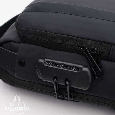 Сумка-слинг через плечо мужская Monsen C1BLH626bl-black черная