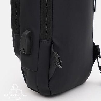 Сумка-слинг через плечо мужская Monsen C1BLH626bl-black черная