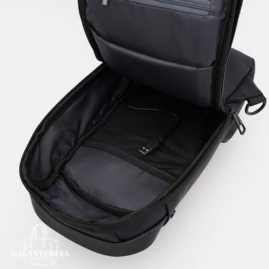 Сумка-слинг через плечо мужская Monsen C1BLH626bl-black черная