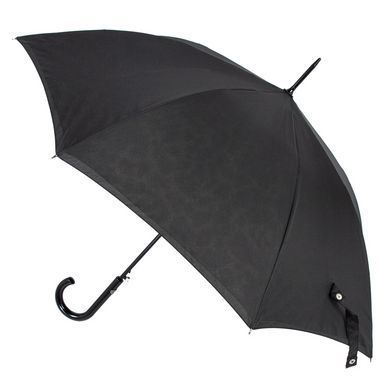 Зонт-трость женский полуавтомат Fulton Bloomsbury-2 L754 Black, flowers (Черный, цветы)