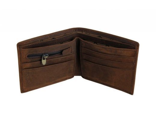 Мужское кожаное портмоне Tiding Bag 8047R коричневый