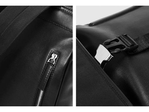 Чоловічий шкіряний рюкзак Tiding Bag B3-2731A чорний
