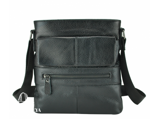 Мужской кожаный мессенджер Tiding Bag M38-7812A черный