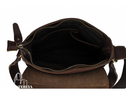 Мужской кожаный коричневый мессенджер Tiding Bag NM15-6011B