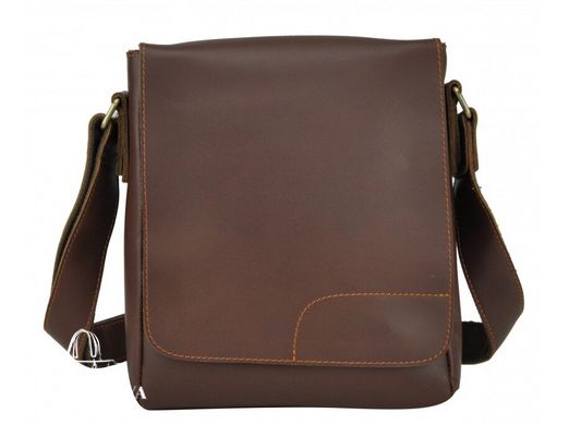 Мужской кожаный коричневый мессенджер Tiding Bag NM15-6011B
