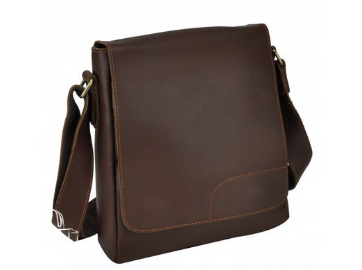 Мужской кожаный коричневый мессенджер Tiding Bag NM15-6011B