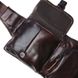Мужская кожаная сумка на пояс Keizer k1886-dark brown коричневый 4