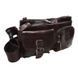 Мужская кожаная сумка на пояс Keizer k1886-dark brown коричневый 8