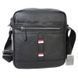 Мужской кожаный мессенджер Borsa Leather 10m8215-black черный 1