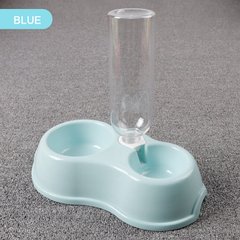 Двойная миска для собак и кошек c автоматической подачей воды YY20729 blue