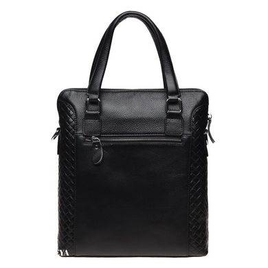 Мужская кожаная сумка Borsa Leather k19117-2-black черный