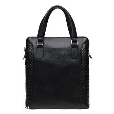 Мужская кожаная сумка Borsa Leather k19117-2-black черный