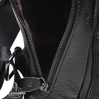 Мужской кожаный мессенджер Borsa Leather K1029-black черный