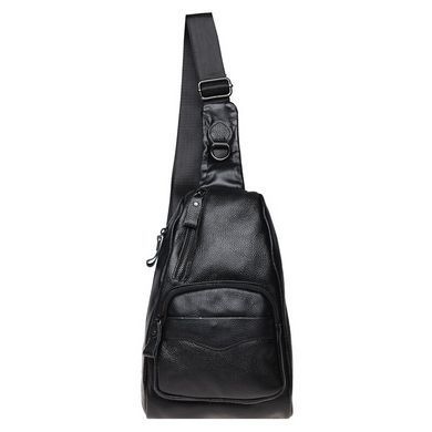 Мужской кожаный мессенджер Borsa Leather K1029-black черный
