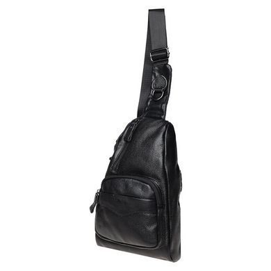 Мужской кожаный мессенджер Borsa Leather K1029-black черный