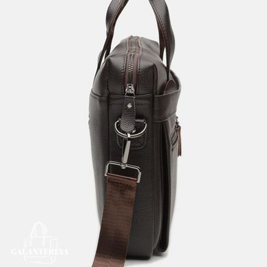 Сумка для ноутбука мужская кожаная Borsa Leather K18612-brown