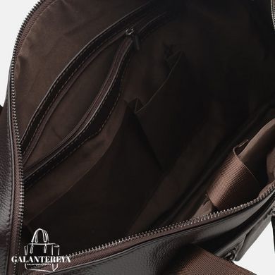 Сумка для ноутбука мужская кожаная Borsa Leather K18612-brown